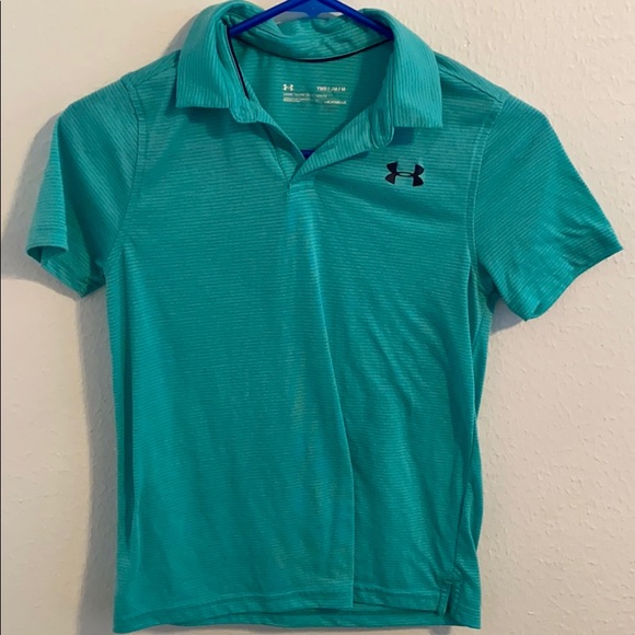 Boys under armour golf shirt